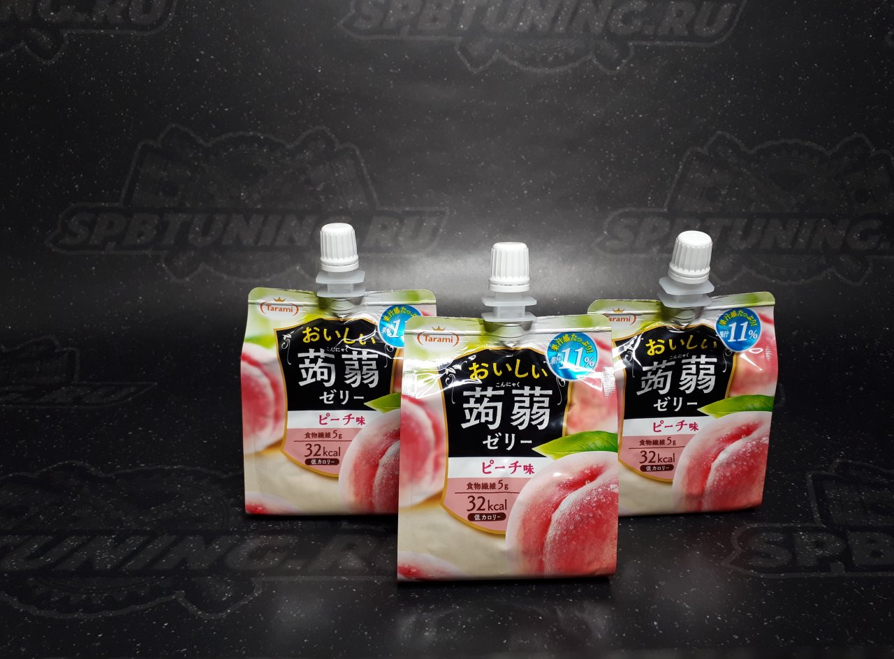 Желе питьевое Tarami Конняку со вкусом Персика, 150 гр.