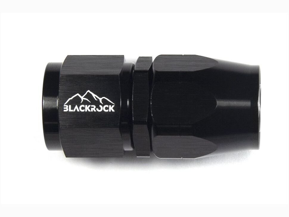 AN10 фитинг прямой Cutter Style, BLACKROCK LAB, ЧЁРНЫЙ