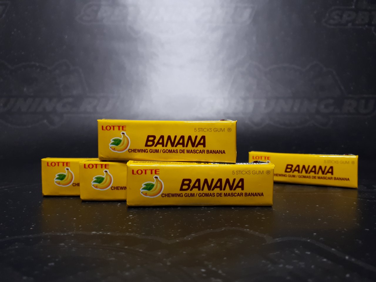 Резинка жевательная Банан (Banana), Lotte, 12,5 гр.