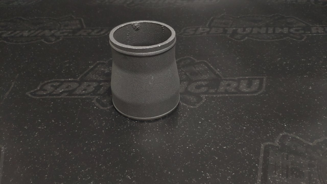 Отвод алюминиевый переходной 63-76мм