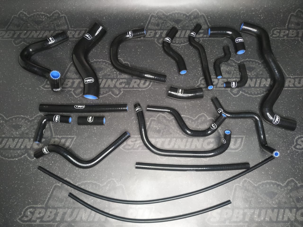 Патрубки системы охлаждения Toyota JZX100 черные 1jz-gte