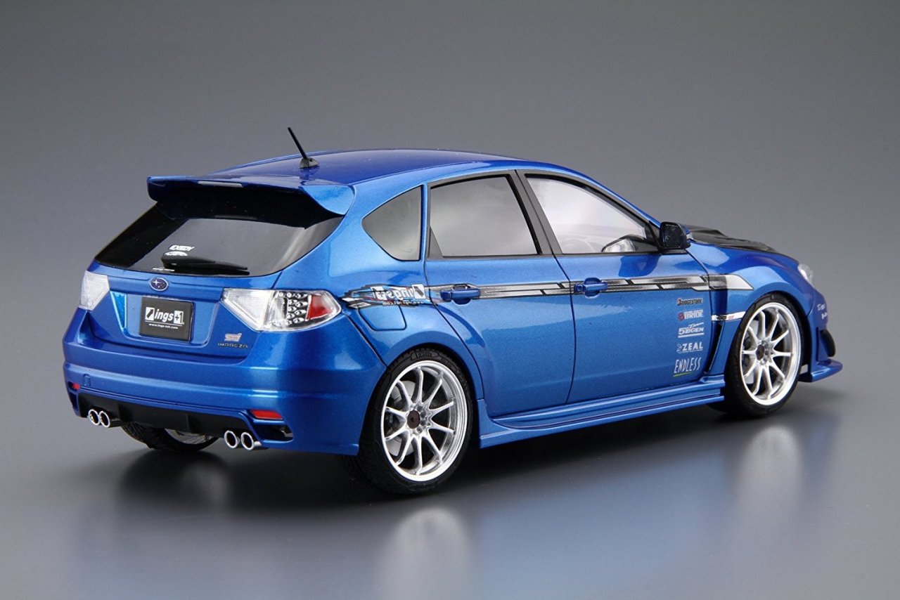 Сборная модель Aoshima INGS GRB SUBARU IMPREZA WRX STI `07