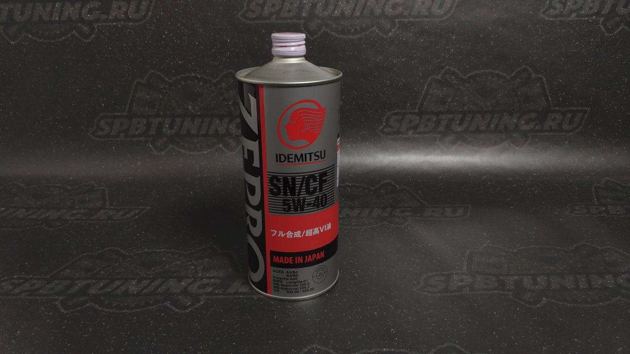 Моторное масло Idemitsu zepro euro spec 5W40 sn-cf fully-synthetic, 1л