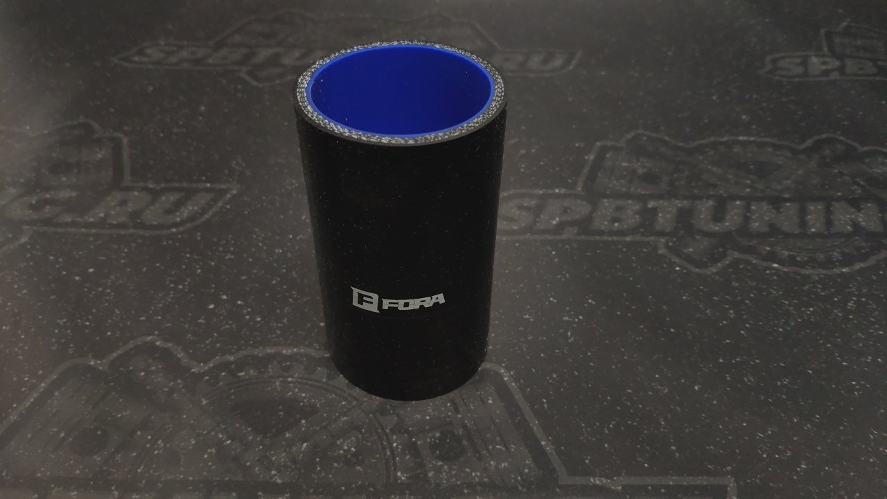 Патрубок силиконовый 51 мм, L=100 мм, чёрный