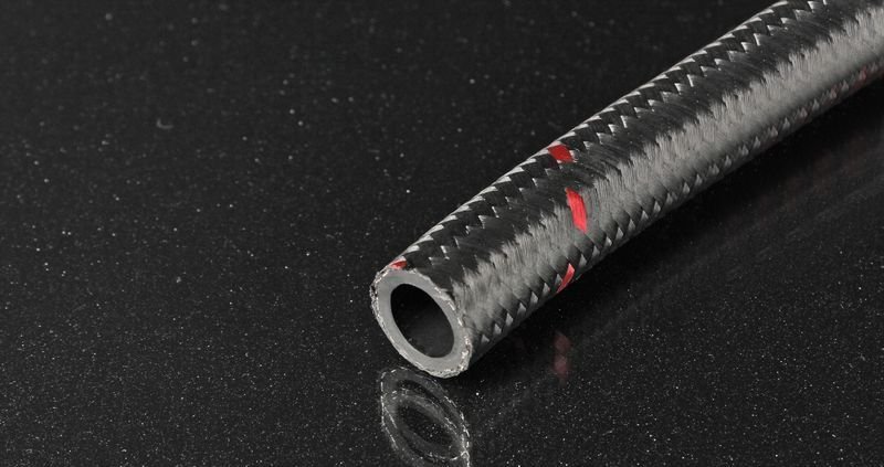 Шланг AN10 высокого давления армированный нейлоновый с красной полосой AB88