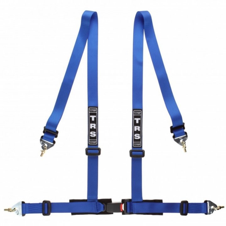 Ремень безопасности тюнинг TRS Clubman, 4 точки, ЕСЕ, синий