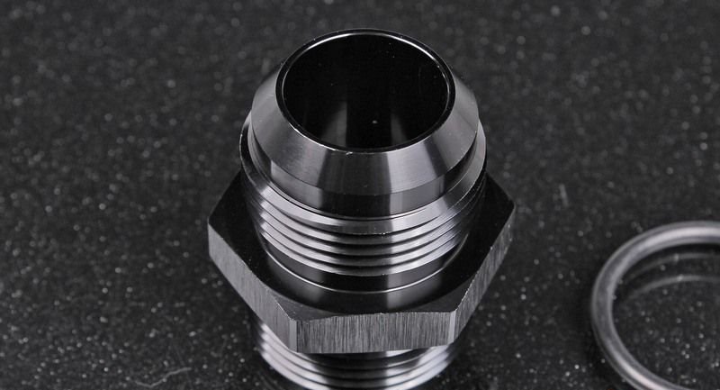 Фитинг переходник AN16 - ORB16 с резиновым кольцом