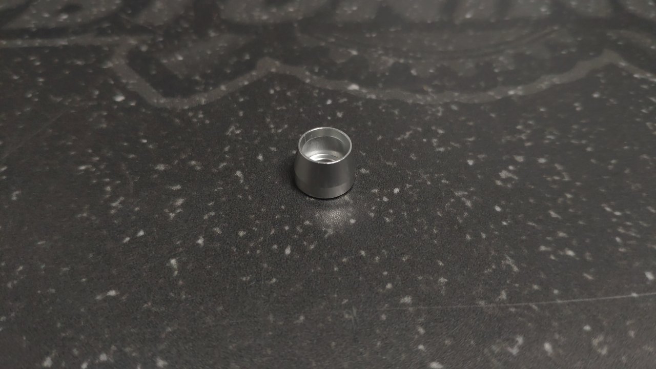 Втулка (оливка) для PTFE фитинга AN4, алюминий BLACKROCK LAB
