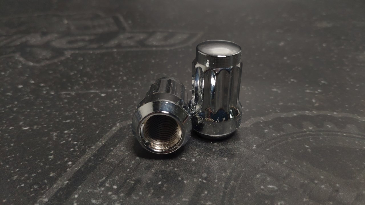 Комплект Гаек колесных M12X1,25 хром, высота 33мм, 12 луч