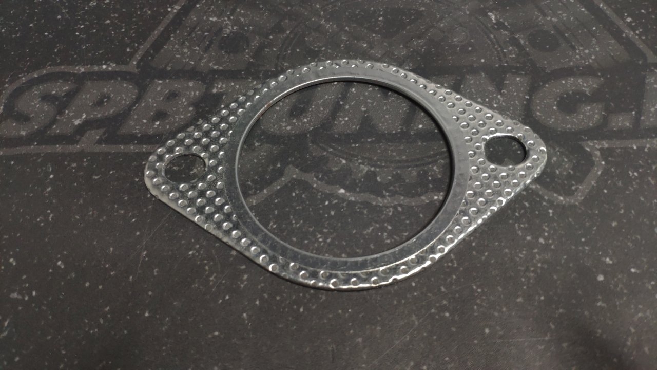 Прокладка под фланец выхлопной трассы 57мм 2 болта c метал кольцом