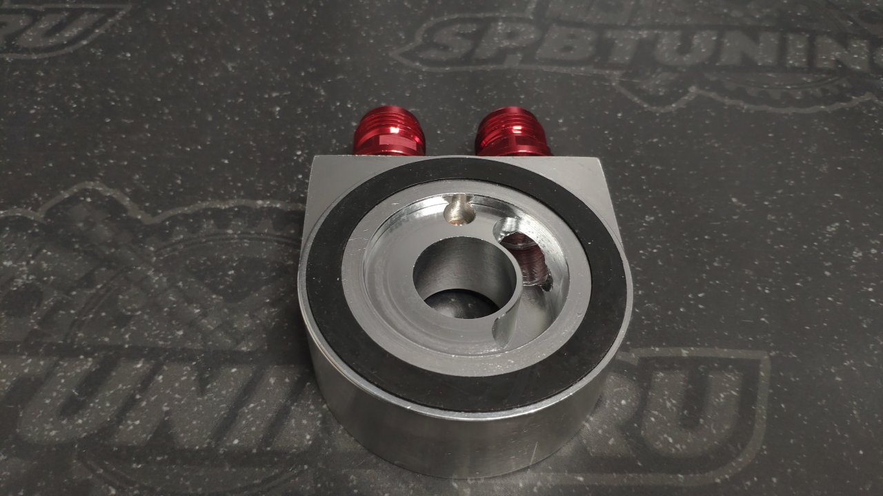 Проставка под масляный радиатор без выноса фильтра