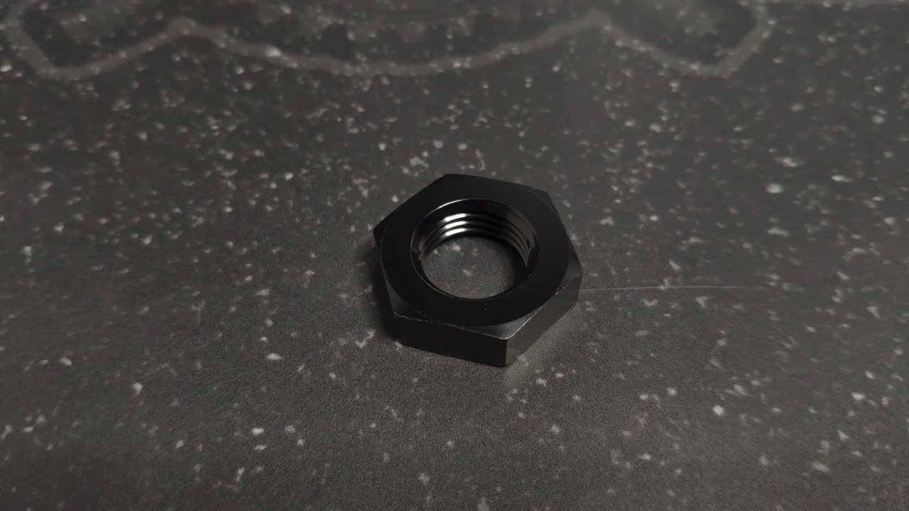 Гайка AN6, черный / серый