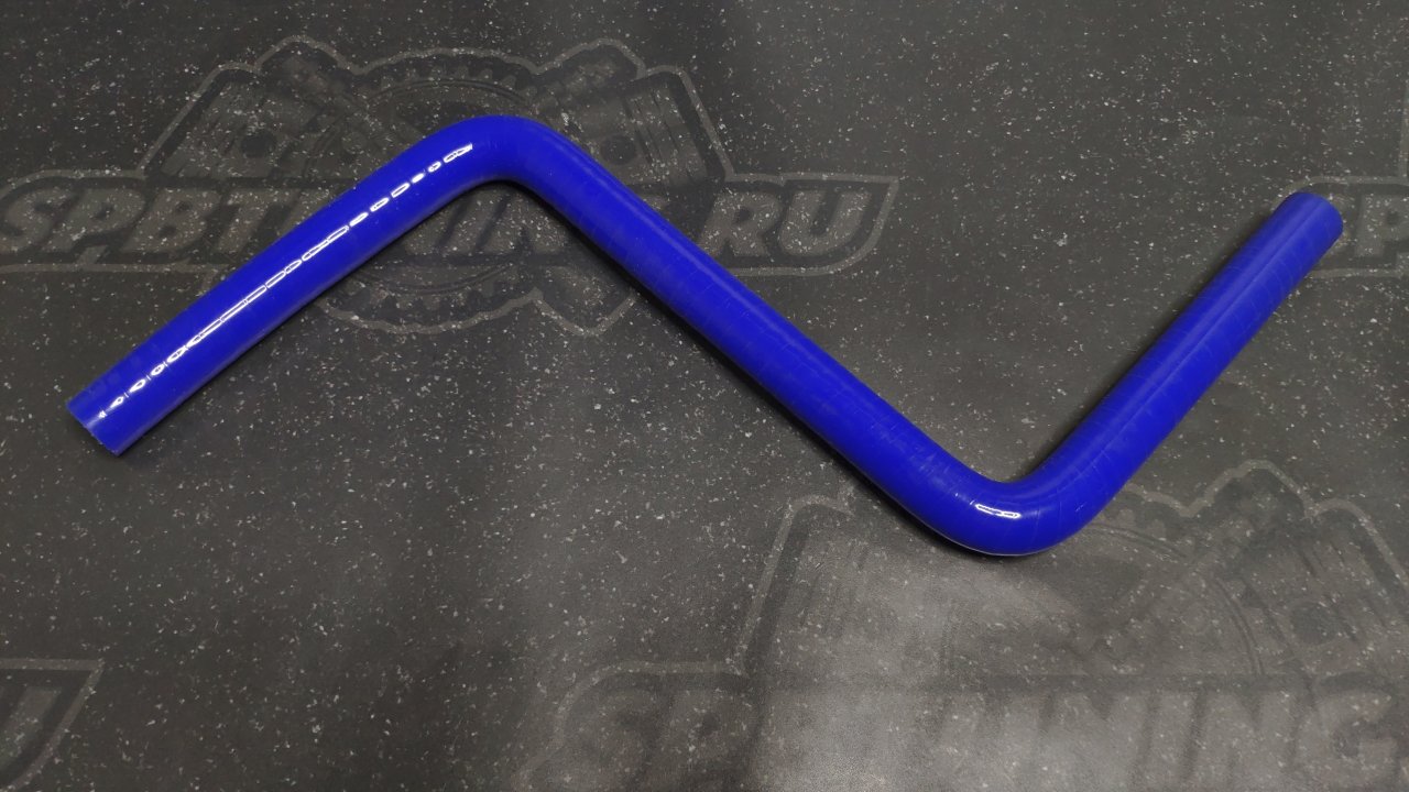 Патрубок водостойкий универсальный ступенько-образный 12мм синий