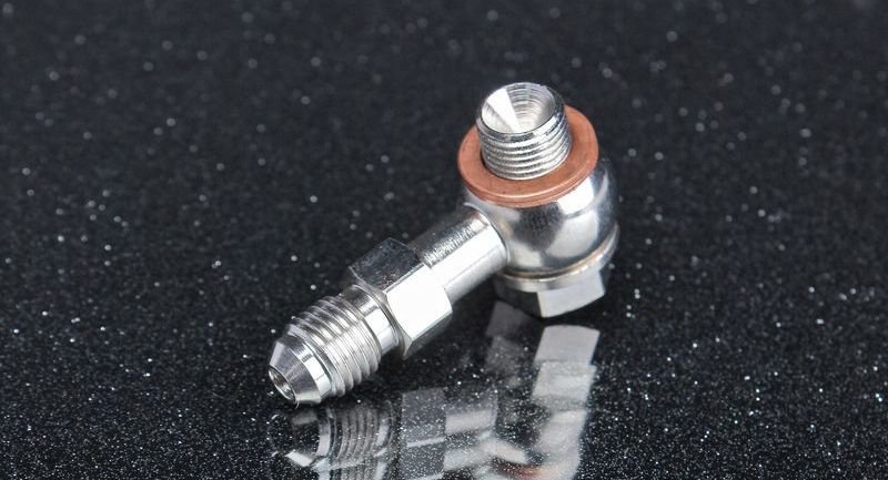 Фитинг BANJO AN4 + болт M11*1,0 мм, рестриктор - 1 мм, 7/16"-24 (масло)