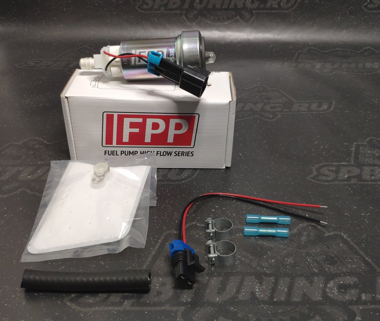 Бензонасос 530 л/ч, с установочным комплектом FPP P530E (замена Walbro F90000285 Hellcat)