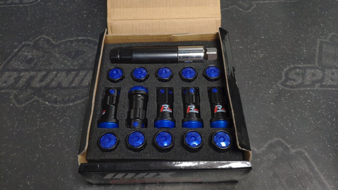 Комплект кованных гаек Drinty Racing Nuts М12х1.5 синие