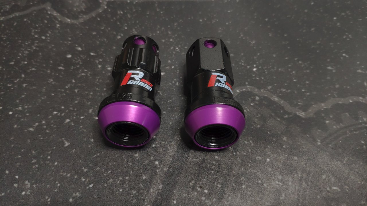 Комплект кованных гаек Drinty Racing Nuts М12х1.25 , фиолетовый