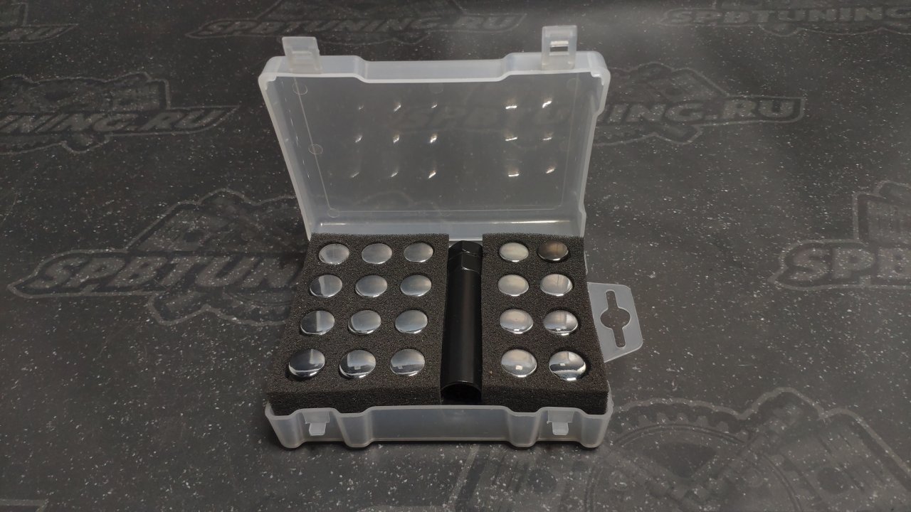 Комплект Гаек колесных M12X1,25 хром, высота 33мм, 12 луч