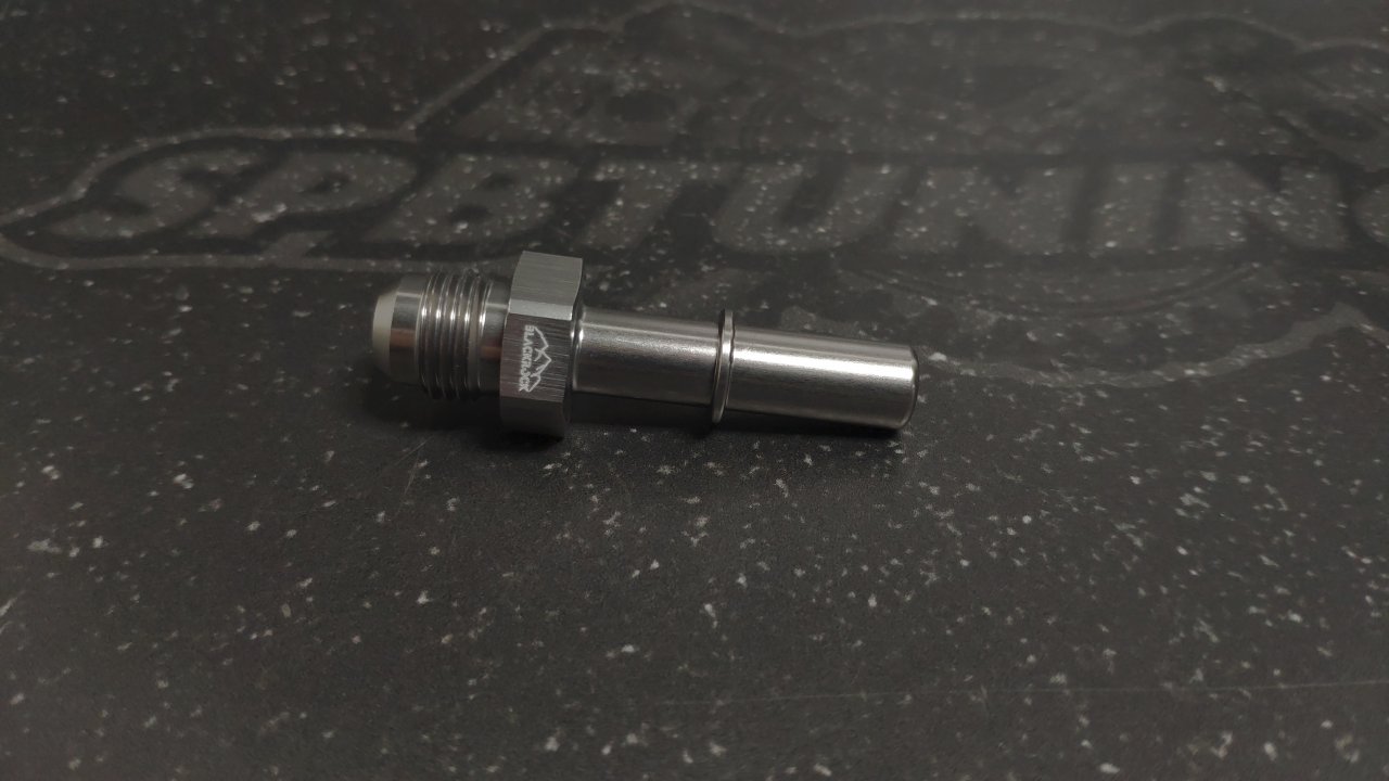 Фитинг AN-06 - 3/8" (9,5mm) быстросъём, прямой папа, BLACKROCK LAB