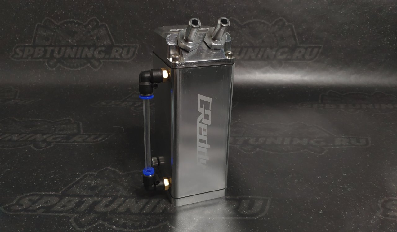 Маслосборник/маслоуловитель Greddy style серебро