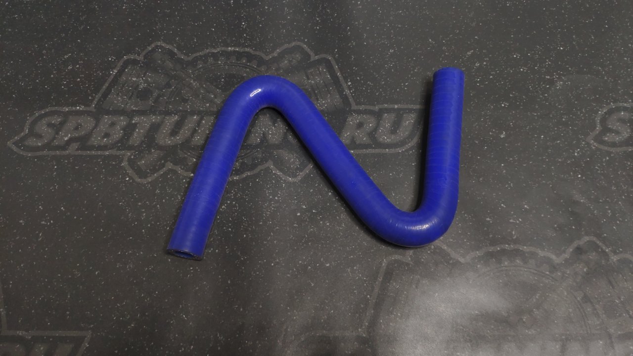 Патрубок водостойкий универсальный Z-образный 12мм синий