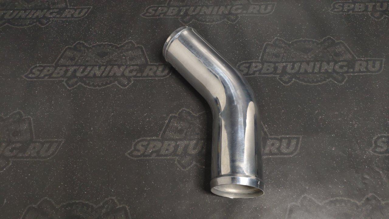 Труба алюминиевая 76мм 45 градусов 300мм