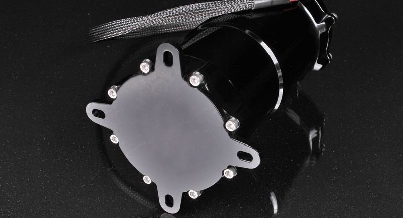 Бак топливный, 1 л, вход - AN6, выход - AN6, под 2 насоса Walbro 255 л/ч, алюминиевый