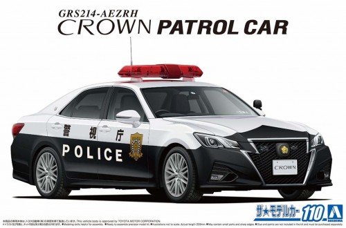 Сборная модель Aoshima TOYOTA CROWN GRS214 PATROL CAR TRAFFIC CONTROL ` 16