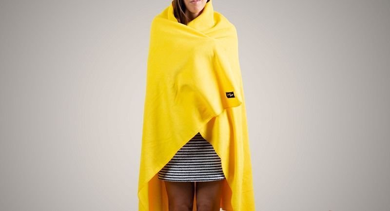 Плед "GOCHA TEAM" желтый