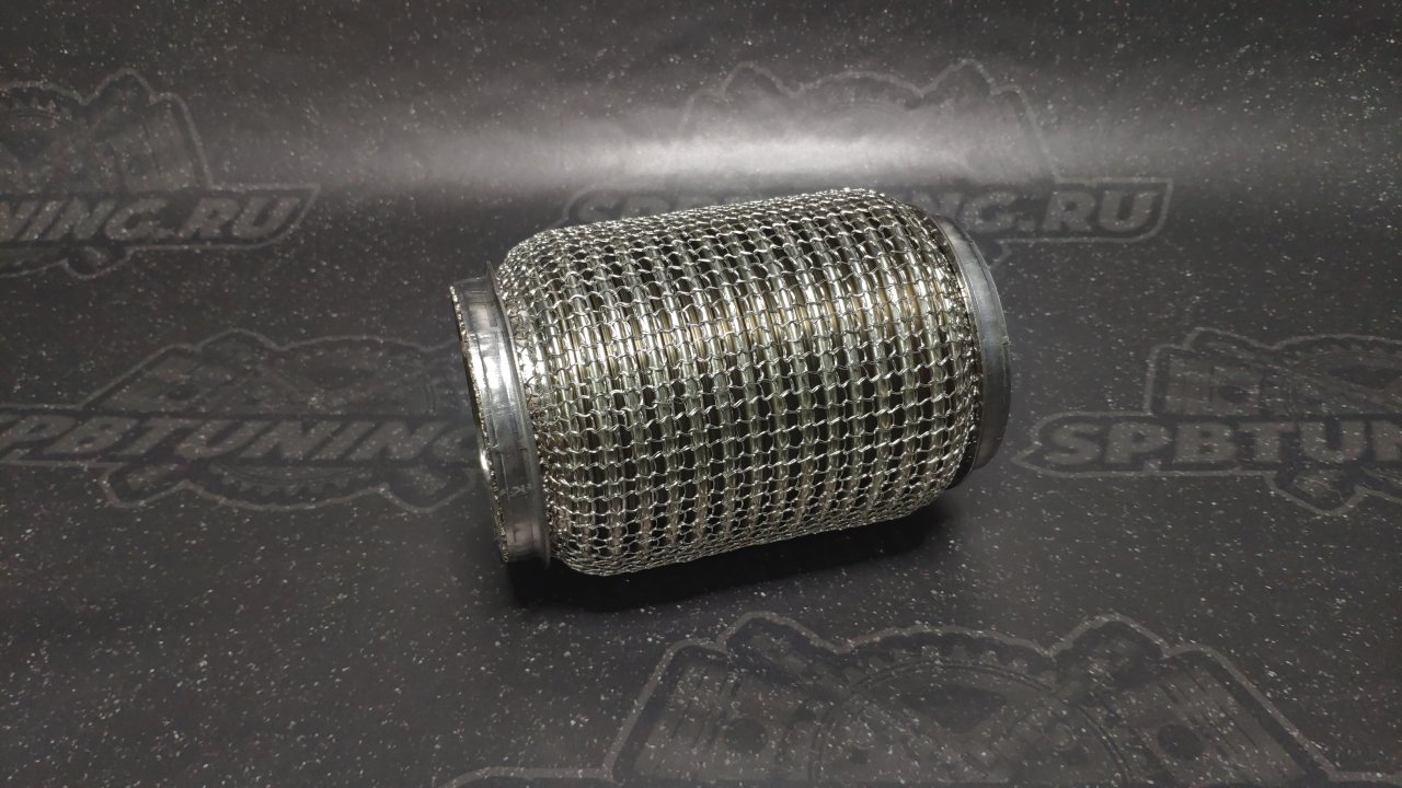 Гофра глушителя с сеткой interlock 76/150