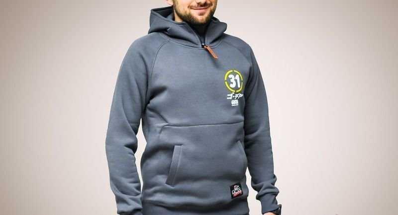 Худи "Iron Heart", серая, размер 3XL