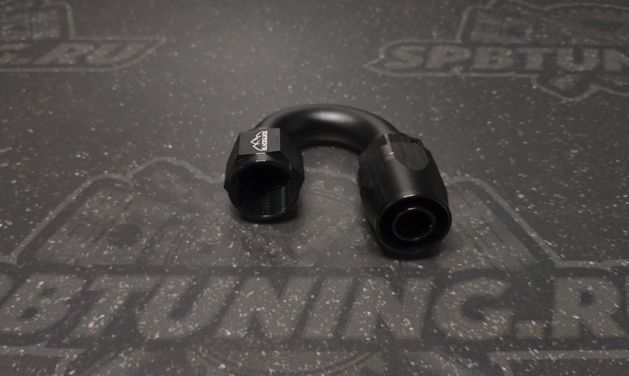 Фитинг AN10 180°, 20 серия Cutter Style, BLACKROCK LAB