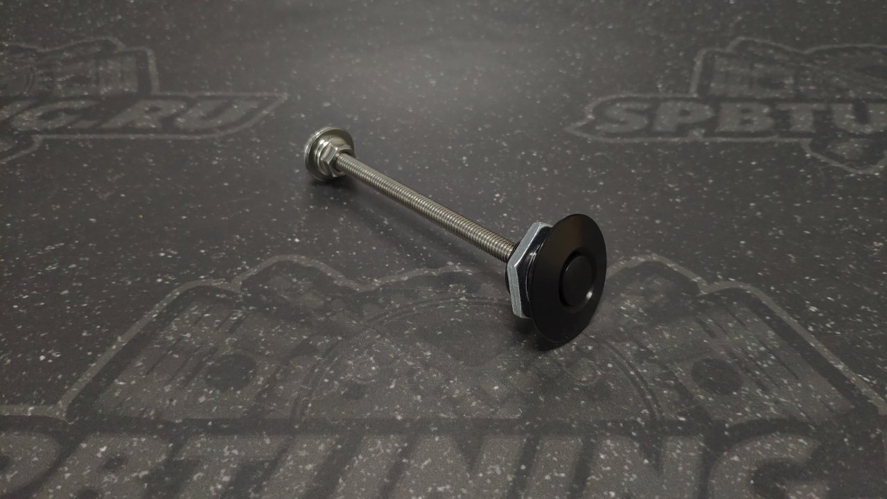 Замок капотный 30мм - черный