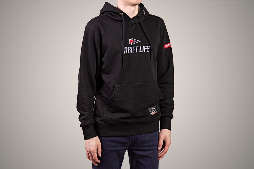 Худи DRIFT LIFE, черная, размер M