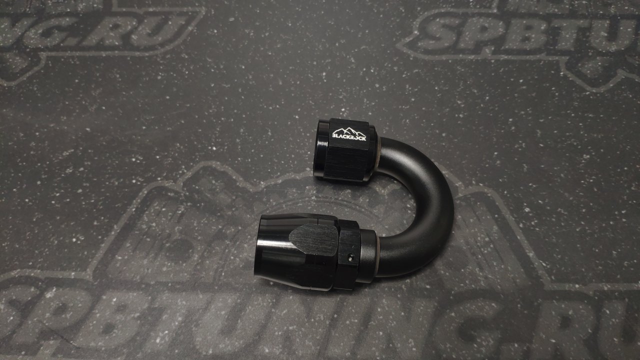 Фитинг AN10 180°, 20 серия Cutter Style, BLACKROCK LAB