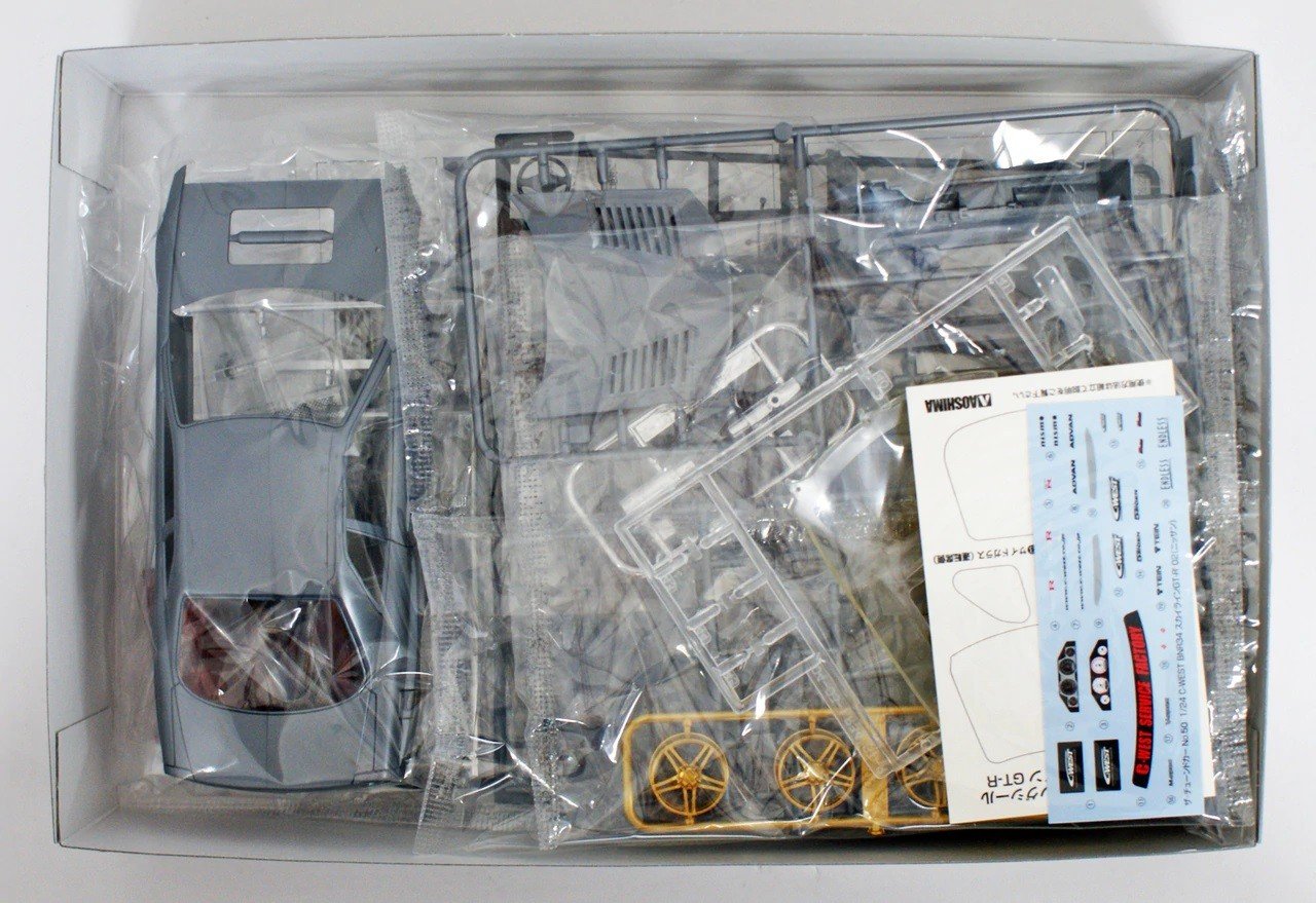 Сборная модель Aoshima C-WEST BNR34 SKYLINE GT-R 2002