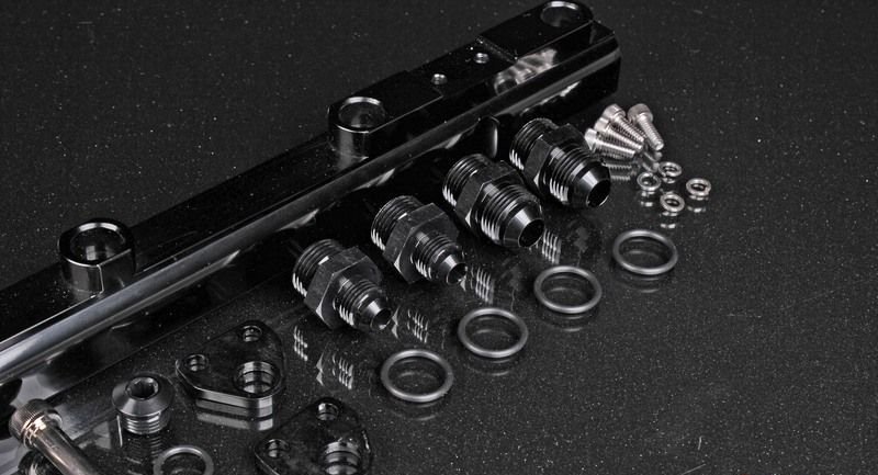 Топливная рейка Toyota 2JZ, черная AB88