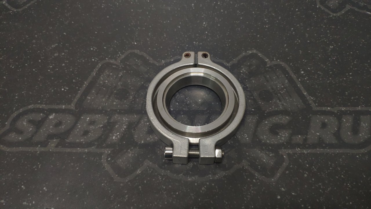 V-band хомут с фланцем 44мм tial style (с проточкой) вход