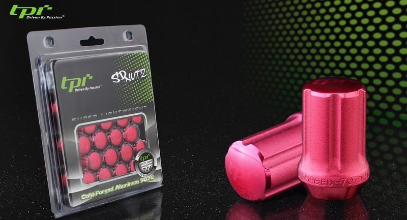 Гайки колесные 12*1,25*33 конус, 20 шт. и спецключ, алюминий, красные