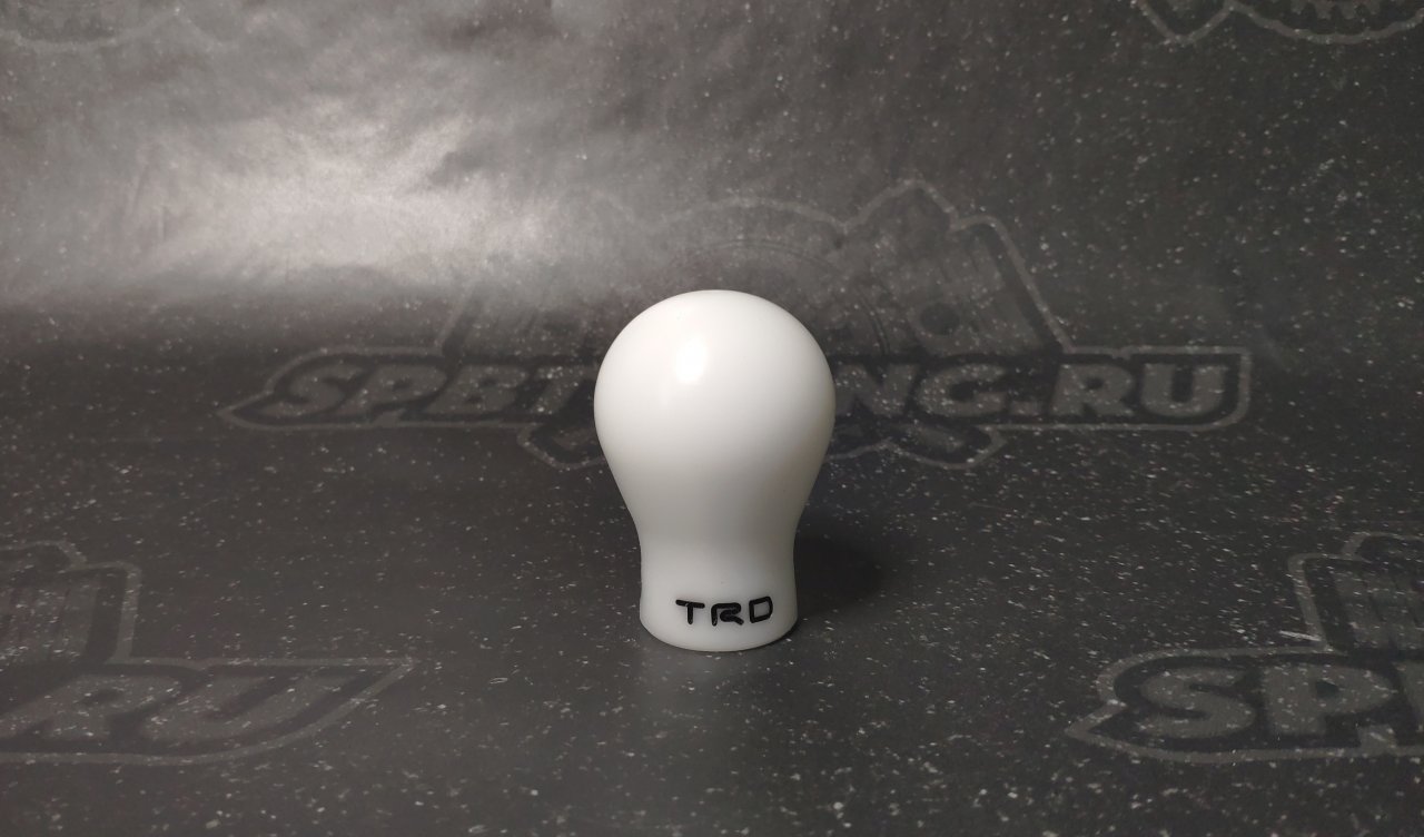 Насадка на ручку КПП TRD пластик белая