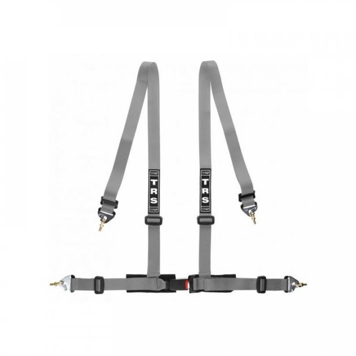 Ремень безопасности тюнинг TRS Clubman, 4 точки, ЕСЕ, серый