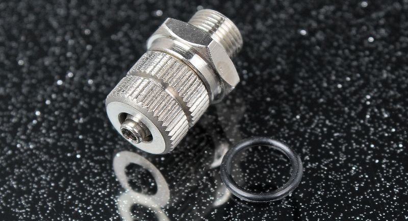 AQUAMIST Адаптер форсунки водометанола обжимной под шланг 4 мм 806-389