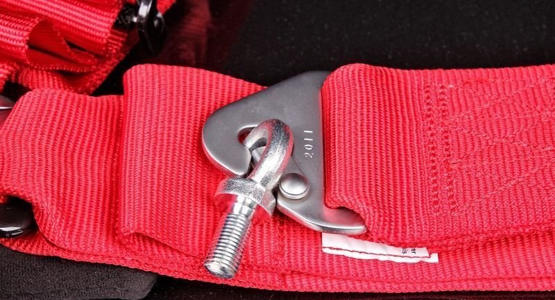 Ремни 5-ти точечные, 3"+3" SFI красный