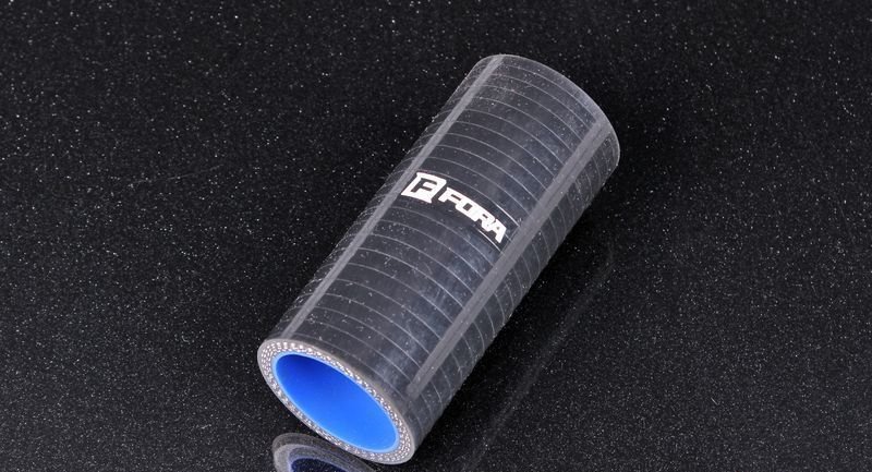 Патрубок силиконовый 38 мм, L=100 мм, 4 слоя армировки, чёрный ASHU01-38-STR