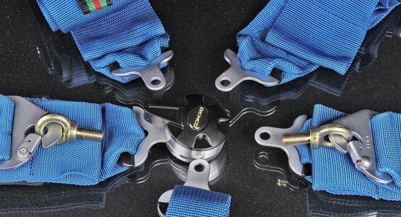 Ремни 5-ти точечные, 3"+3" SFI синий