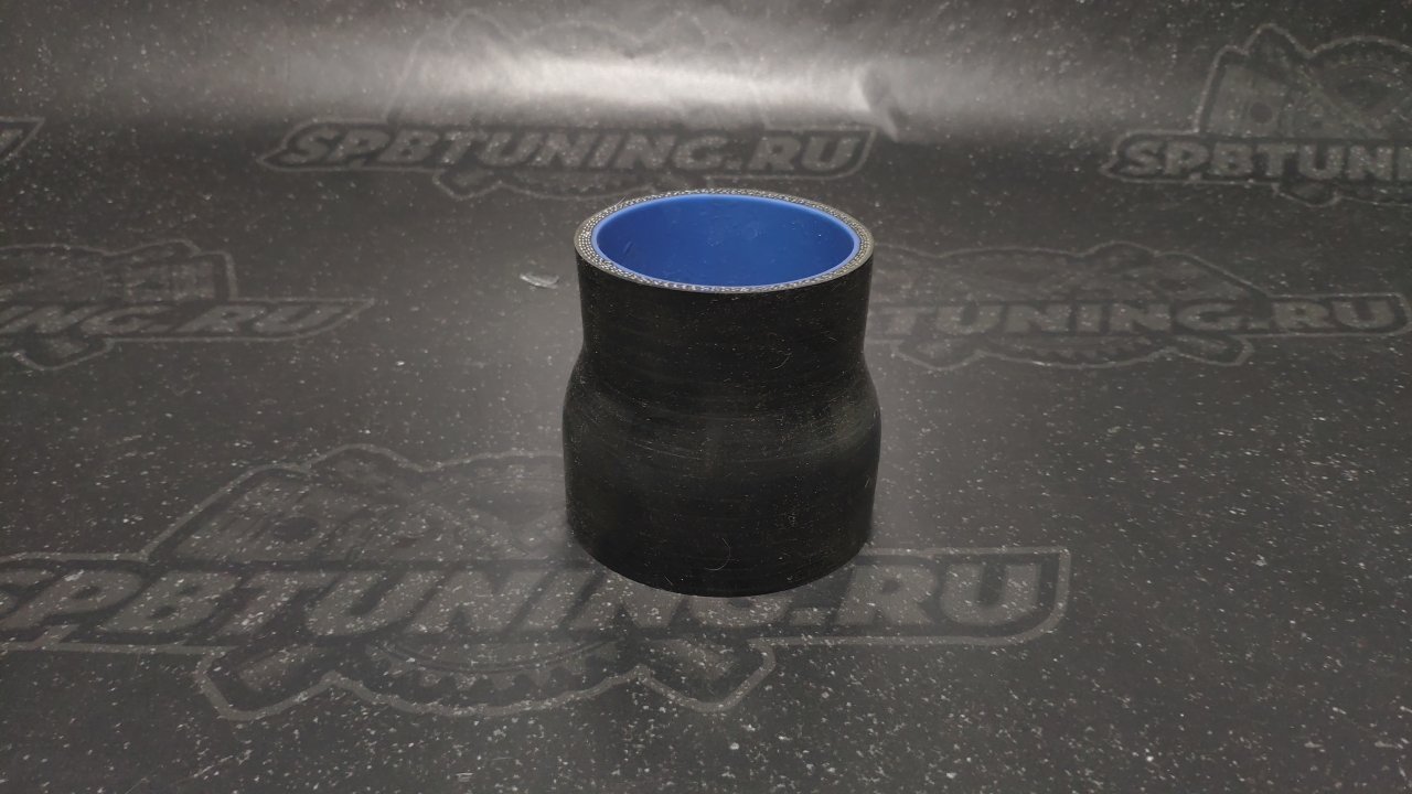 Патрубок силиконовый 70-76 мм, чёрный