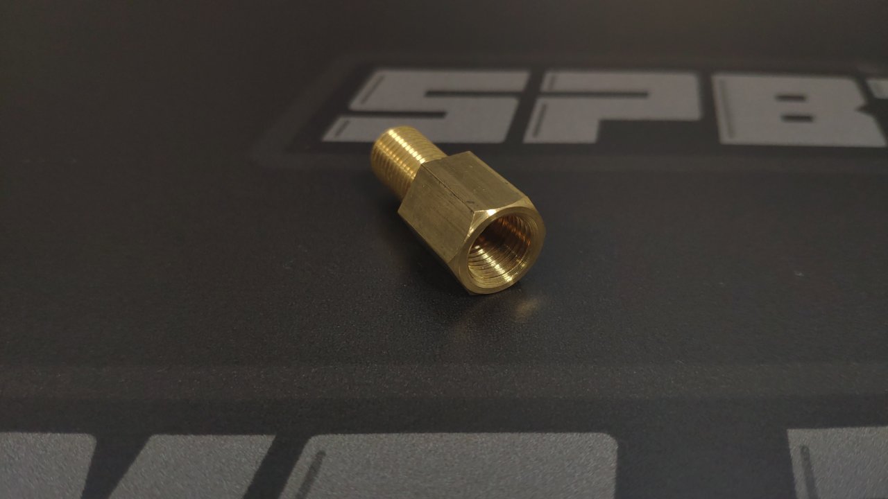 Адаптер П NPT1/8 - M AN3 ОБРАТНЫЙ КОНУС, бронза