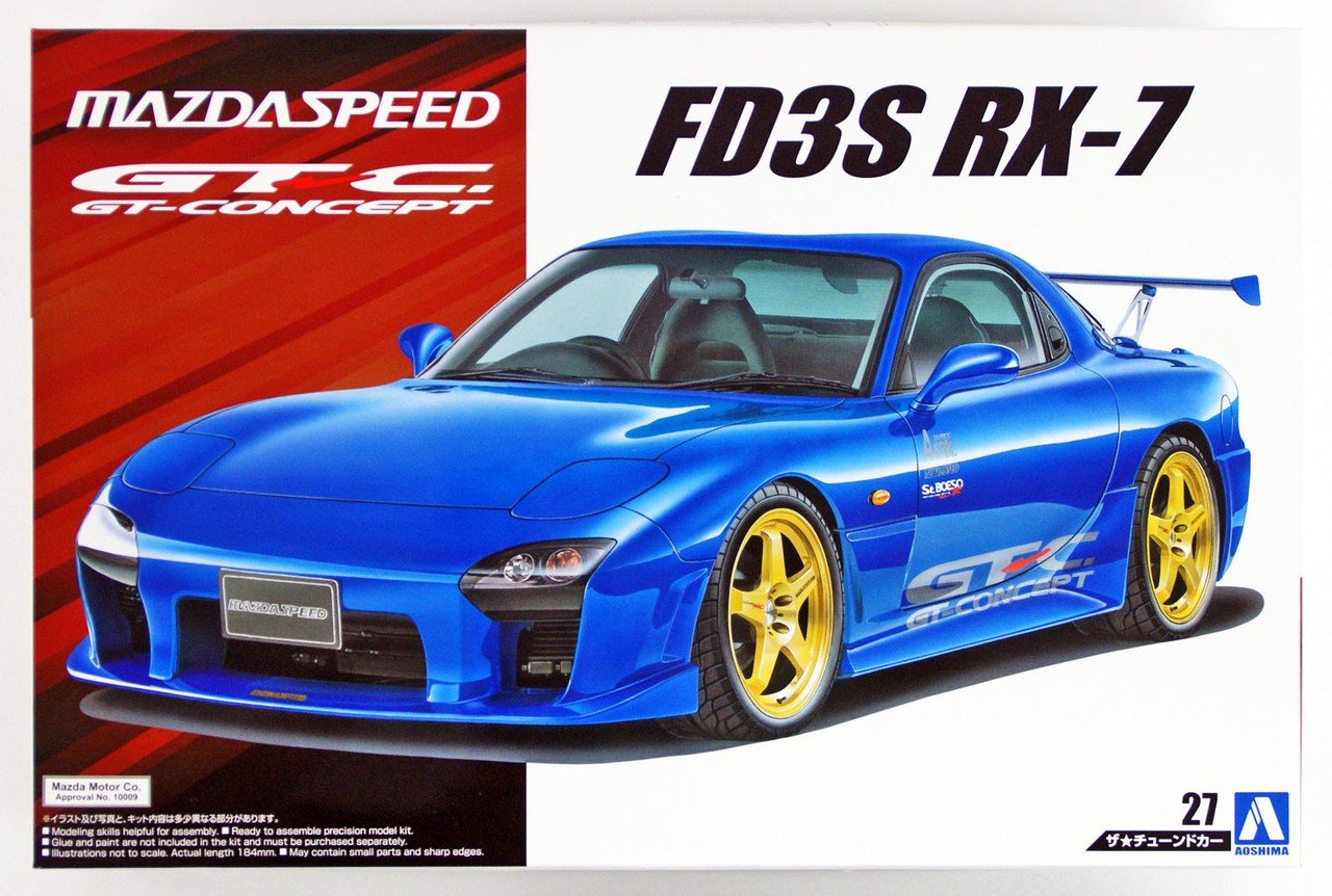 Сборная модель MAZDASPEED FD3S RX-7 A SPEC GT CONCEPT `99 (MAZDA)