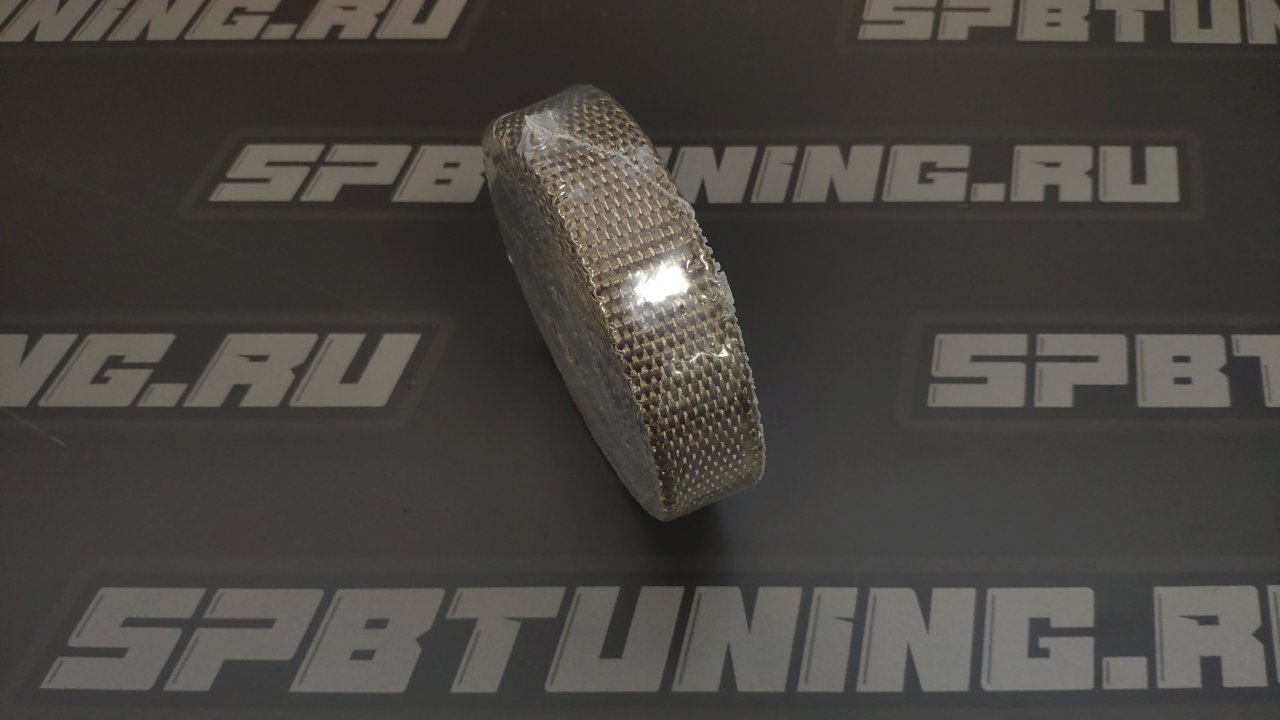 Термолента коричневая базальтовая до 1200 градусов 25мм*10м