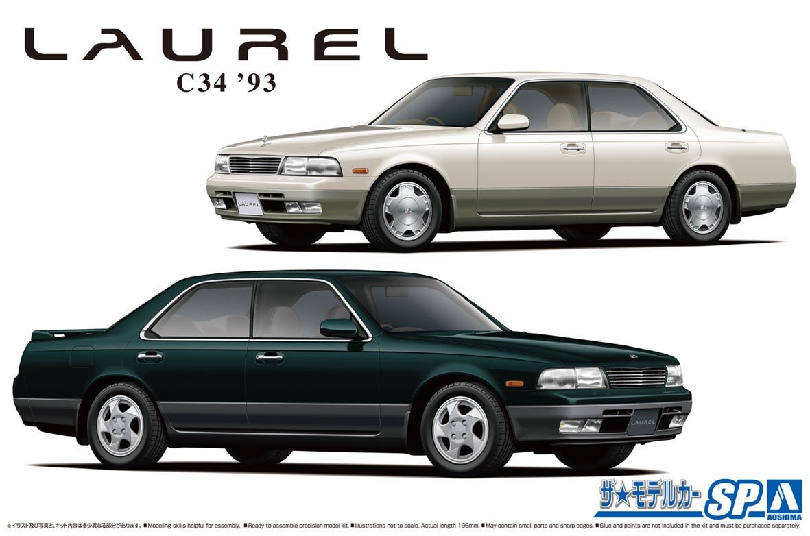 Сборная модель Aoshima NISSAN GC34 LAUREL MEDALIST V / CLUB S '93